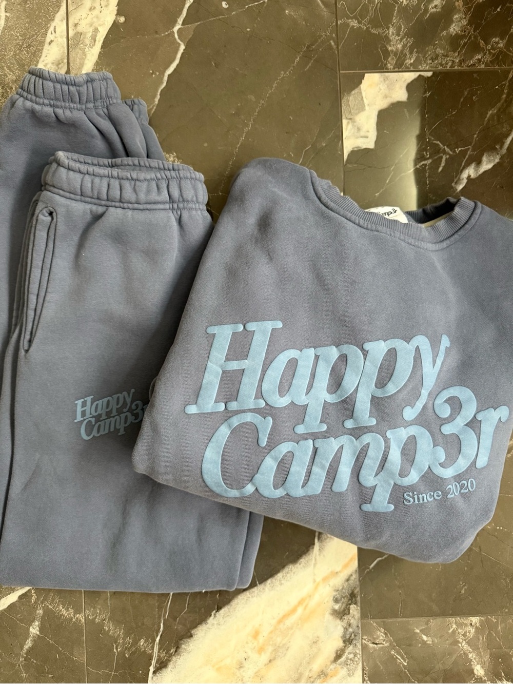 HAPPY CAMP3R SET - SIZE SMALL BOTTOMS SIZE MED TOP - GENTLY WORN
